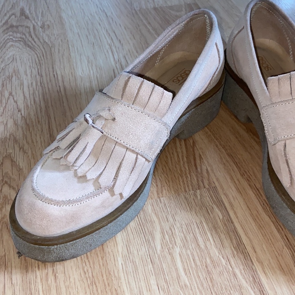 ASOS Pink Platform Loafers - Picture 3 of 9